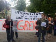 Grève des intermittentEs à Vivacité (Sotteville)