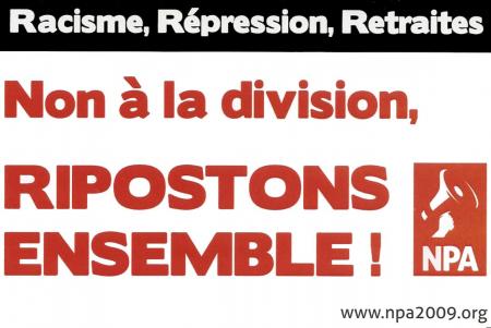 Racisme, répression, retraites : non à la division, ripostons ensemble !